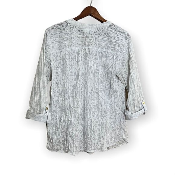 JM Collection Cotton Blend Button Down Shirt - Picture 7 of 7